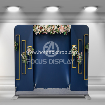 dark blue straight fabric photography backdrop stand